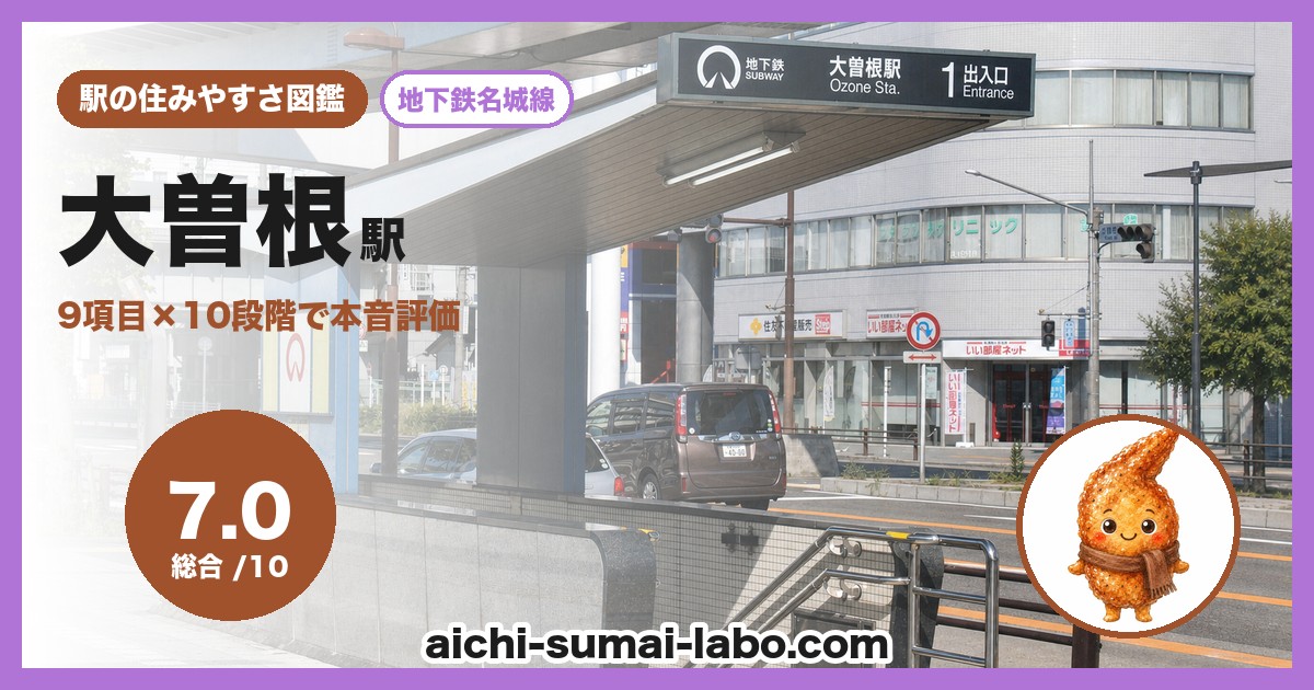 大曽根の住みやすさ