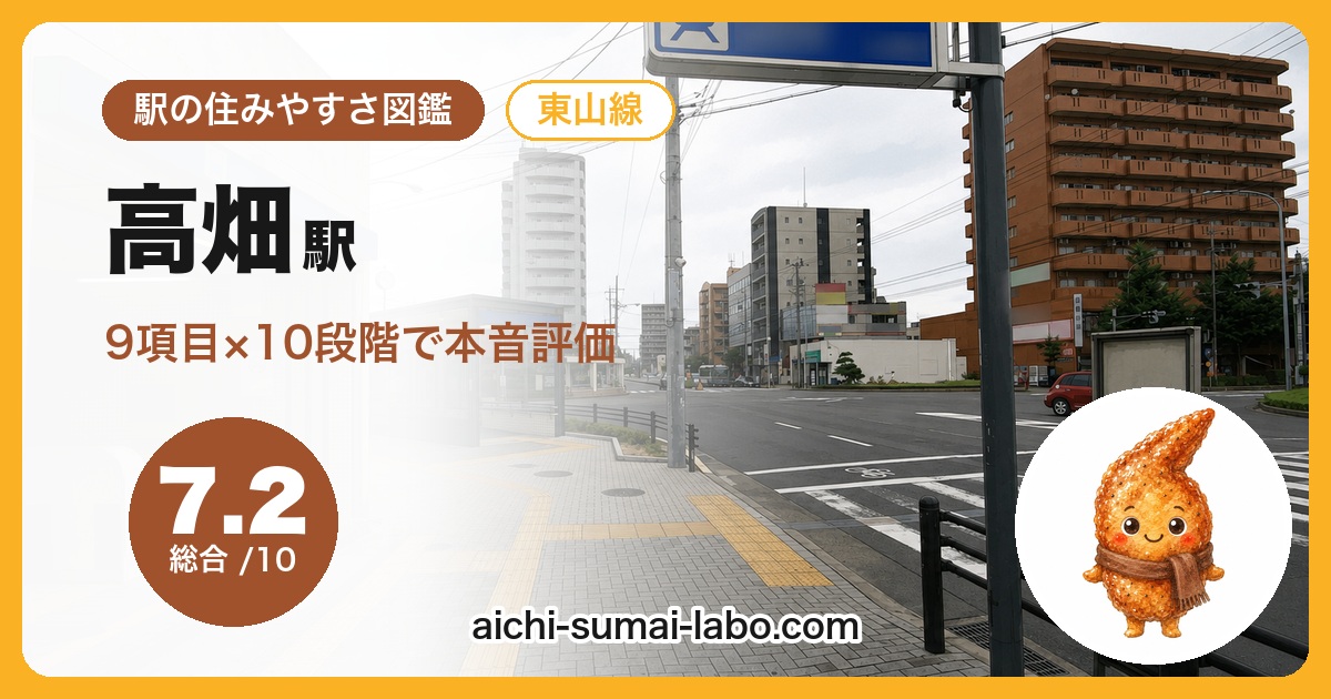 高畑駅の住みやすさ