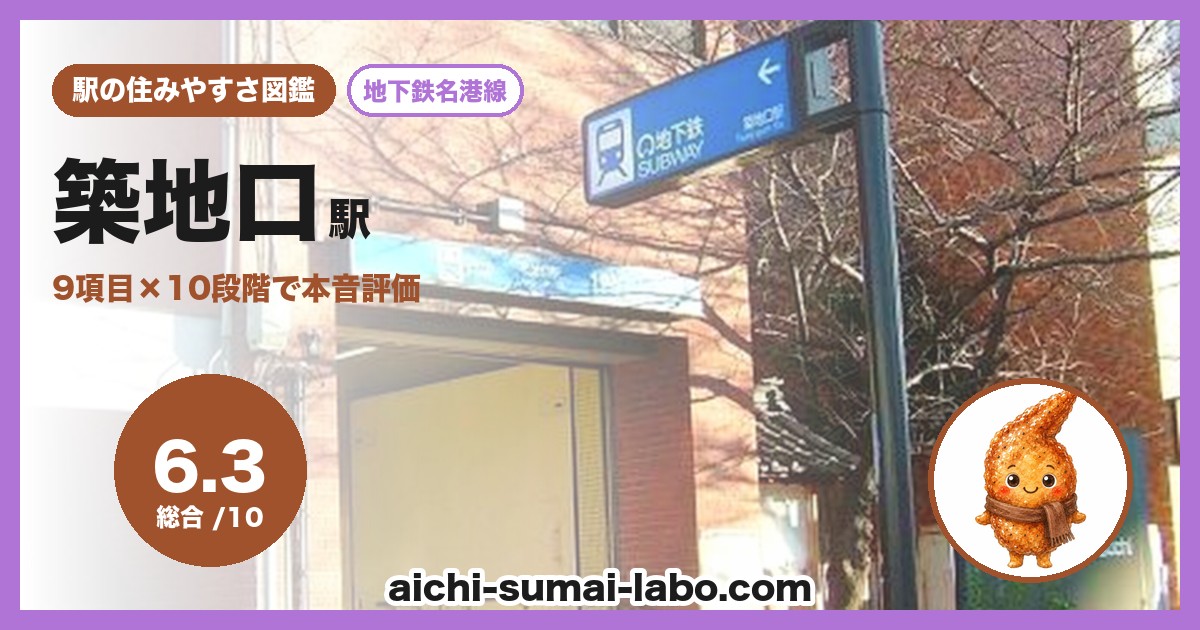 築地口の住みやすさ