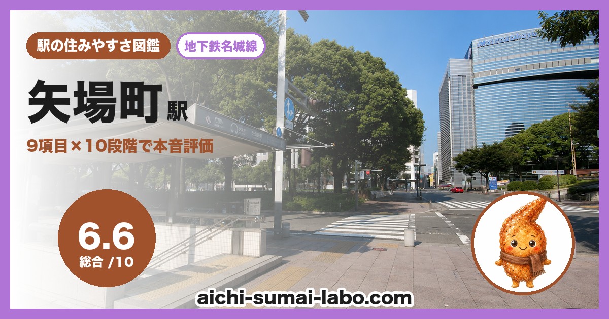 矢場町の住みやすさ