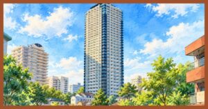 グランドメゾン池下ザ・タワーの外観イメージ