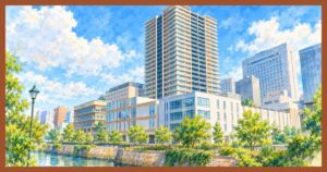 プラウドタワー名古屋栄の外観イメージ
