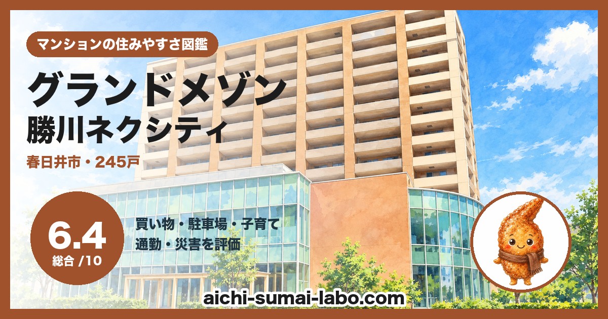 グランドメゾン勝川ネクシティの住みやすさ(総合6.4)