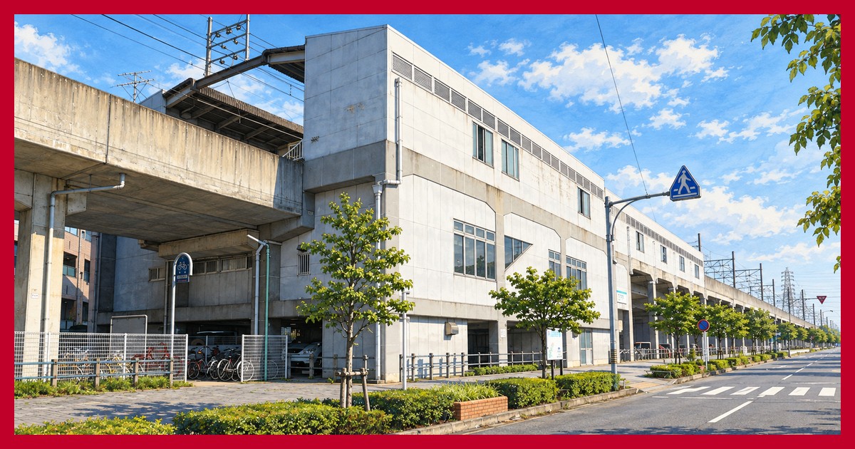 中小田井駅の駅前風景
