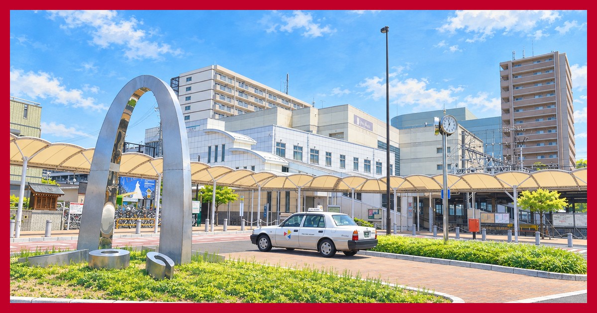 西春駅の駅前風景